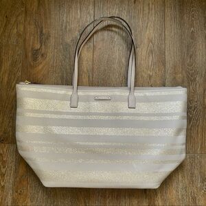 Kate Spade Haven Lane Hani Glitter Stripe Tote